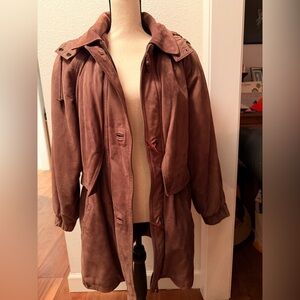 Wilsons Leather Tan Trench Coat for Men